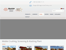 Tablet Screenshot of dragonmachinery.com